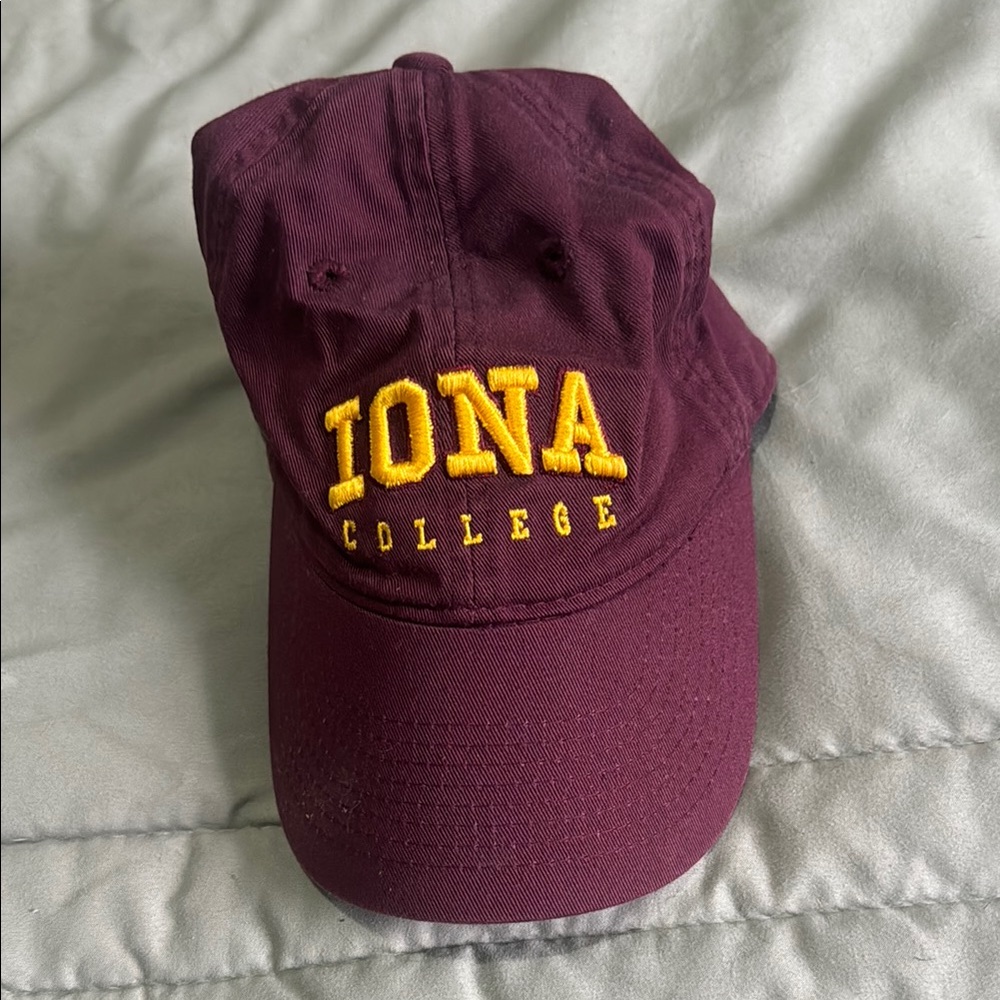 Maroon Iona College Cap